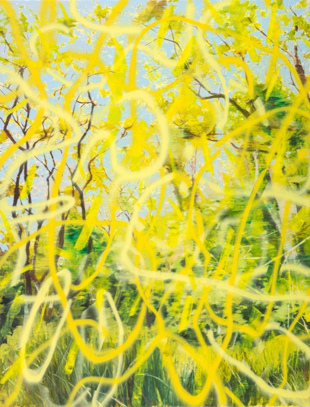 Untitled 34, 2017, oil and acrylic spray on canvas, 170×130cm